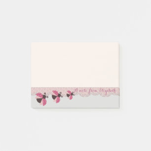 Post-it® Mignon Romantique Joli ,Coccinelles élégantes