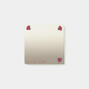 Post-it® Mignon Romantique Joli ,Coccinelles élégantes