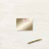 Post-it® Mignonne Adorable Élégante Stylée Rose (Sur un bureau)