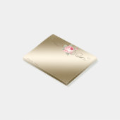 Post-it® Mignonne Adorable Élégante Stylée Rose (Incliné)