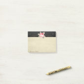 Post-it® Mignonne Adorable Élégante Stylée Rose (Sur un bureau)