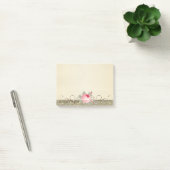 Post-it® Mignonne Adorable Élégante Stylée Rose (Bureau)