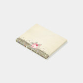 Post-it® Mignonne Adorable Élégante Stylée Rose (Incliné)