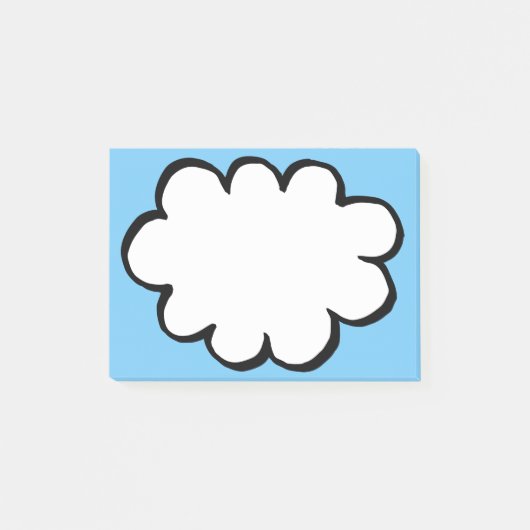 Post-it® Mignonne Amusement Moderne Simple Pensée Nuage (Devant)