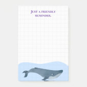 Post-it® Mignonne baleine Rappel simple (Devant)
