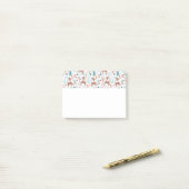 Post-it® Mignonne cerf en Forêt Whimsical Noël Motif (Sur un bureau)