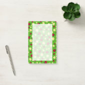 Post-it® mignonne coccinelle et marguerite vert motif (Bureau)