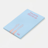 Post-it® Mignonne Eau Whimsical Océan Orteils roses Fille (Incliné)