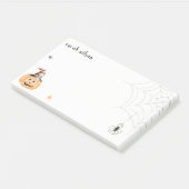 Post-it® Mignonne Éffrayante Halloween Citrouille Spider We (Incliné)