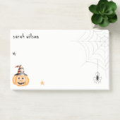 Post-it® Mignonne Éffrayante Halloween Citrouille Spider We (Bureau)