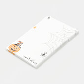 Post-it® Mignonne Éffrayante Halloween Citrouille Spider We (Incliné)