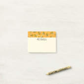 Post-it® Mignonne Enseignante des abeilles du bureau de 4x3 (Sur un bureau)