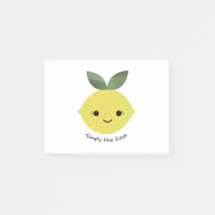 Post-it® Mignonne et drôle Simplement le citron Zest Kawaii