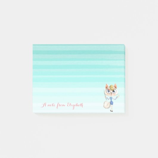 Post-it® Mignonne Jolie Féminine Kitty (Devant)
