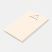 Post-it® Mignonne Lapin Coureur Rabbit Nom personnalisé Bei (Incliné)