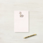 Post-it® Mignonne Llama Princesse portant une couronne (Sur un bureau)