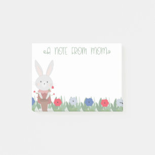 Post-it® Mignonne maman lapine de Pâques