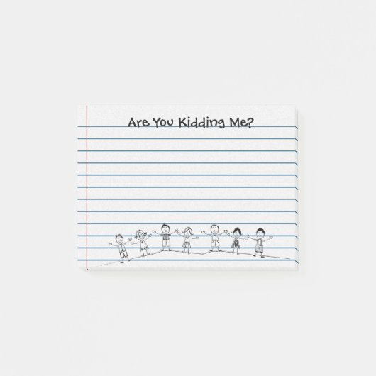 Post-it® Mignonne M'Enfuis-Tu ? Poste de l'enseignant (Devant)