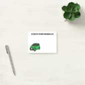 Post-it® Mignonne micro-voiture verte (Bureau)