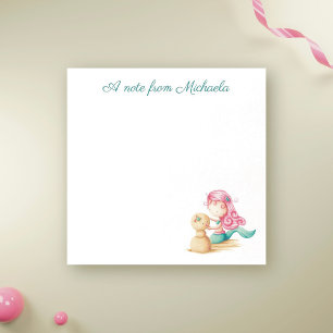 Post-it® Mignonne Turquoise Rose Sirène Enfants