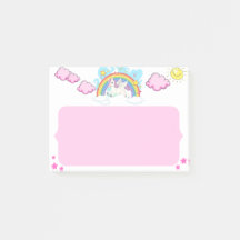 Mignonnes notes collantes Unicorne