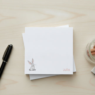 Post-it® Mignons enfants lapin avec nom personnalisé