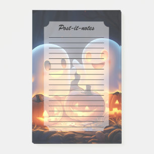 Post-it® Mignons fantômes de dessin animé Halloween effraya