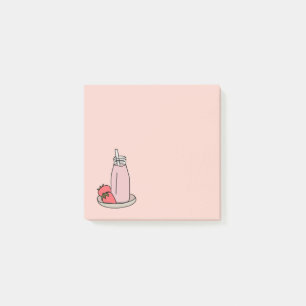 Post-it® Milkshake fraise rétro rose