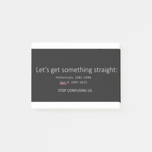 Post-it® Millennials et Gen Z (Devant)