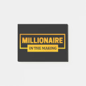 POST-IT® MILLIONNAIRE EN TRAIN DE FAIRE (Devant)