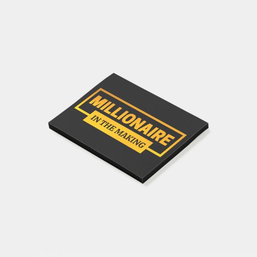 POST-IT® MILLIONNAIRE EN TRAIN DE FAIRE (Incliné)