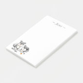 Post-it® Mini bloc - notes de Schnauzer (Incliné)