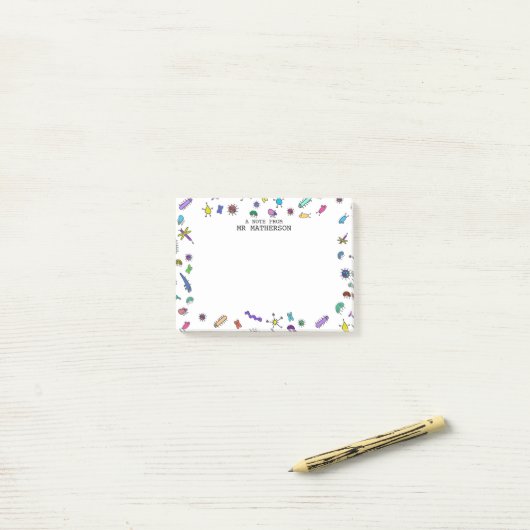 Post-it® Mini Bugs mignons et mini-bêtes (Sur un bureau)