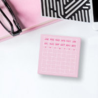 Mini calendrier Pink Minimalist mensuel