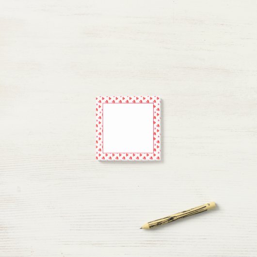 Post-it® MINI COEURS 3x3 Post It Note Pad (Sur un bureau)