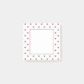Post-it® Mini Coeurs de velours rouge (Devant)