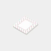 Post-it® Mini Coeurs de velours rouge (Incliné)