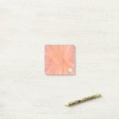 Post-it® Mini couleur carré orange (Sur un bureau)