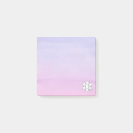 Post-it® Mini couleur carré rose violet (Devant)