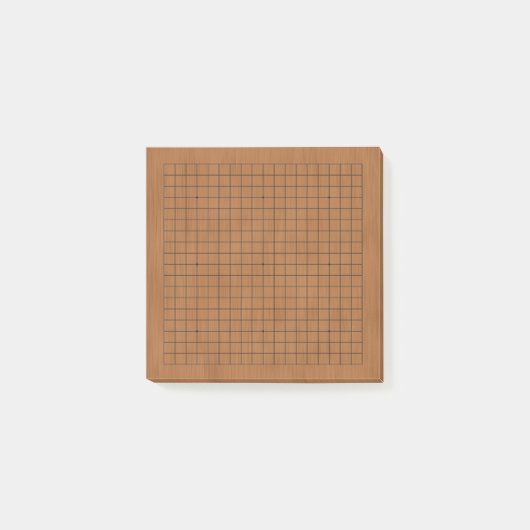 Post-it® Mini Goban 19x19 Grain de Bois Brun (Devant)