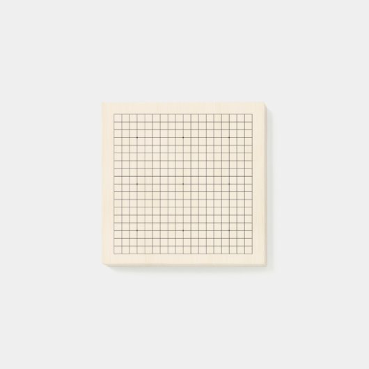 Post-it® Mini Goban 19x19 Grain de Bois Clair (Devant)