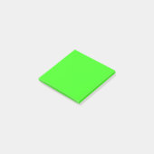 Post-it® Mini-néon vert plaine Couleur solide (Incliné)