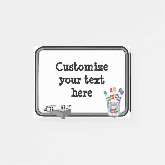 Post-it® Mini tableau blanc amusant (Devant)