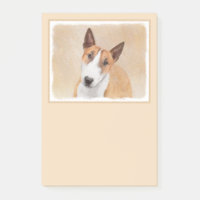 Miniature Taureau Terrier Peinture - Joli Original