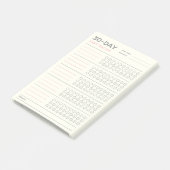 Post-it® Minimal 30 Day Challenge Habit Tracker Design (Incliné)