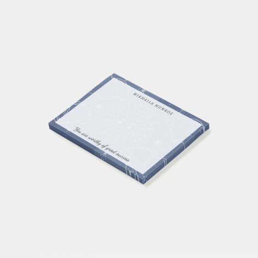 Post-it® Minimal Feminine Celestial Daily Affirmation Name (Incliné)