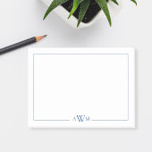 Post-it® Minimalist Blue Three Letter Monogram