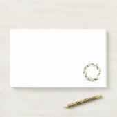 Post-it® Minimalist Christmas Wreath (Sur un bureau)
