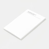 Post-it® Minimalist Classical Plain Professional Own Name (Incliné)