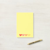 Post-it® Minimalist Colorful Hearts (Sur un bureau)